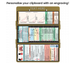WhiteCoat Clipboard® Trifold - Tactical Brown Respiratory Therapy Edition